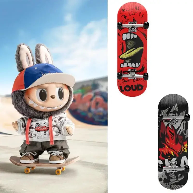 Mini Wooden Fingerboard Scooter (15–17cm)