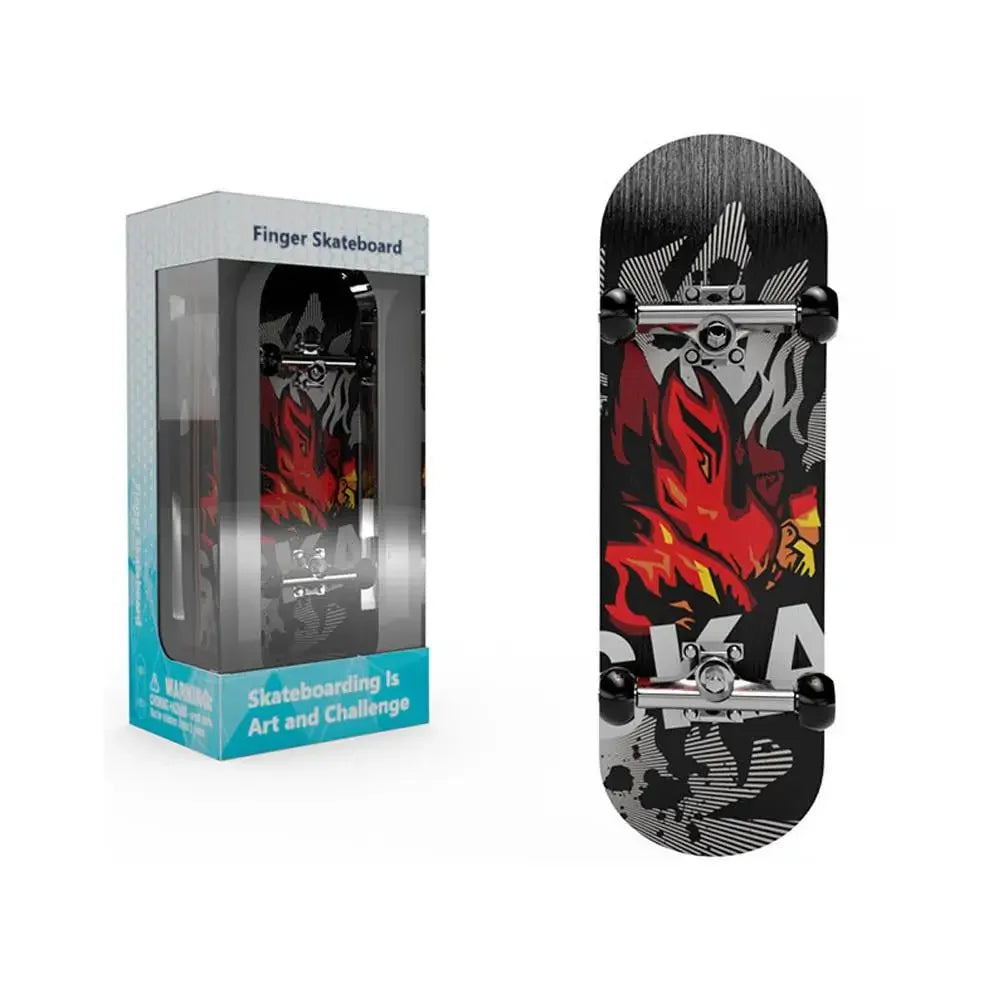 Mini Wooden Fingerboard Scooter (15–17cm)
