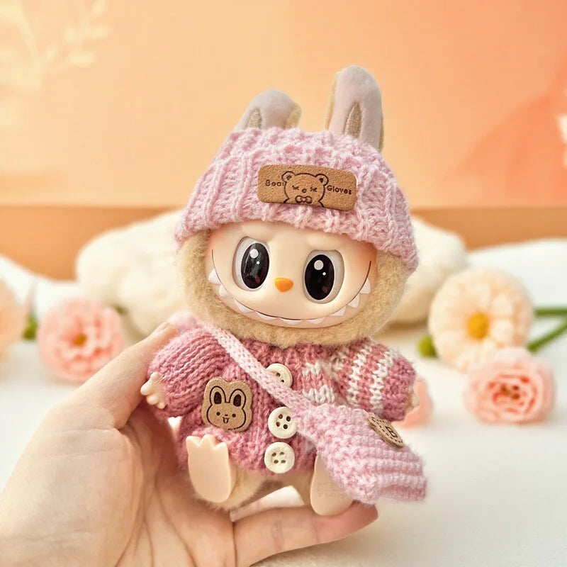 Blush Bear Cozy Knit Set